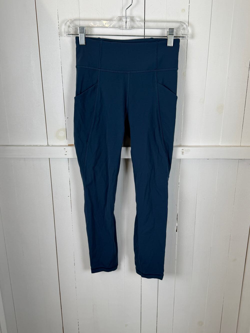 Lululemon Blue Ankle Leggings Women’s Size 4 Nylon